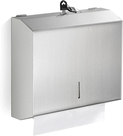 Paper Towel Dispenser Wall Mount Commercial, C Fold Multifold Hand Paper Towel