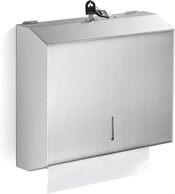Paper Towel Dispenser Wall Mount Commercial, C Fold Multifold Hand Paper Towel
