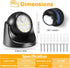 (4 Pack) Motion Sensor Outdoor Lights - Outdoor Motion Sensor Light Battery Operated Wireless Spotlight Motion Detector