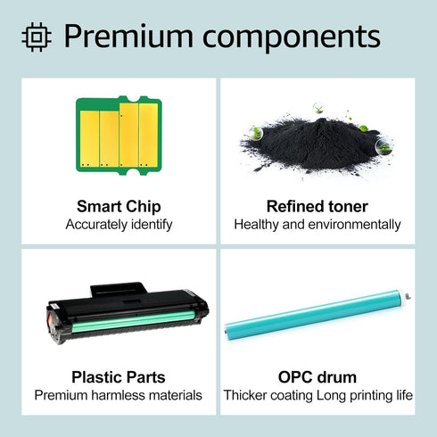 greencycle 2 Pack Compatible Toner Cartridges Replacement - Samsung MLT-D104S MLTD104S for ML-1665 ML-1660