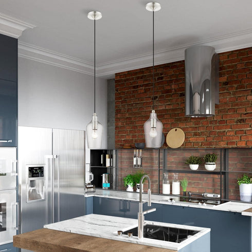 41240-91, Livex Lighting, Avery, Mini Pendant, Brushed Nickel
