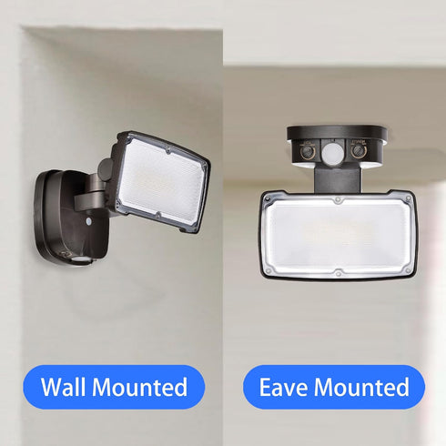 26W 1 Flood Lights Outdoor, CCT Integrated LED Security Light Fixture, Head Exterior LED Outdoor Light with Dusk