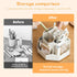 Pencil Pen Holder for Desk,9 Slots 360 Degree Rotating Desk Organizers,Desktop Storage Stationery Supplies Organizer, Cute Pencil Cup Pot For Office, School, Home(White) by Cayxenful