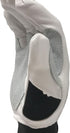 IRONCAT 86550 Heavy-Duty Goatskin Palm Gloves, Large, Reinforced Palm and Thumb, Spandex Back, White