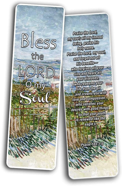 Bible Verses Scriptures Bookmarks Cards - in Christ Alone (60 Pack) - Christian Gifts for Men, Women, Teens, Kids