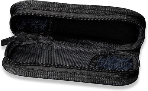 Nylon Utility Knife Pouch, Compatible with 2 Knives, Includes Polishing Cloth and Stickers, Black