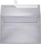 LUXPaper A10 Invitation Envelopes, Silver Metallic Peel & Press, 6" x 9 1/2", 80lb. Text, 50 Qty.