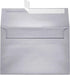 LUXPaper A10 Invitation Envelopes, Silver Metallic Peel & Press, 6" x 9 1/2", 80lb. Text, 50 Qty.