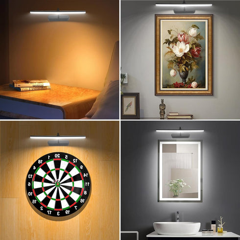 RAIFOOLLY Light,3AA Dimmable Picture Battery Wall Lights,Wireless Art Lights for Paintings,Remote Control Accent Light