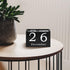 DEERINE Wooden Block Calendar for Desk, Large Size Daily Desktop Perpetual Desk Calendar, Cute Date Display Desk