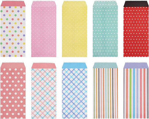 Penta Angel Colored Letter Envelopes, 50Pc, 10 Designs Cute Invitation Gift Note Card Budget Business Envelopes