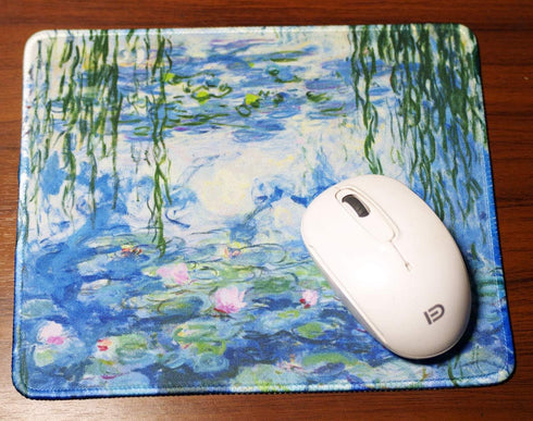 Claude Monet Paintings Mouse Pad featuring Water Lilies