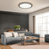 13in Dimmable 2000K, 3000K-6500K 24W BLNAN LED Flush Mount Ceiling Light Fixture with Remote Control, Night Light Wired
