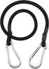 ZHOUBIN 24 Inch Black Bungee Cords - 4 Pcs with Carabiner Hooks for Secure Tie Downs
