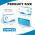 Mototo Acrylic Business Card Holder, 100 Pack Clear Plastic Display Stand for Home Office Exhibition