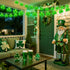 20LED 12Ft 20 St Patrick's Day Decorations Lights, Clear Green Shamrock String Lights Outdoor Waterproof with LED Lucky