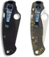 2 Packs Titanium Deep Carry Pocket Clip for Spyderco Para 3, Paramilitary 2, Colorful Crackle Pattern Pocket Clip