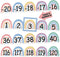 Number Line for Classroom Wall, Macaron Rainbow Bulletin Board for Students, Home School Decor