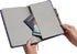 Eccolo Hardbound Writing Journal, Cool Jazz, 192 Pages White Lined Paper, Navy Blue, 7.25-x-9.6 Inches