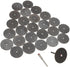 Fiberglass Reinforced Cut-off Wheels Discs Kit 1 1/4 inch Diameter 25 Pieces + 2 Mandrel for Dremel Tool 426 426b