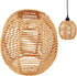 BENECREAT Small Boho Shades Replacement, Brown Paper Cord Lampshade Woven Pendant Light