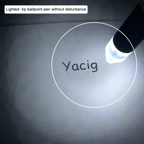 Light Up Pen, Technical Pen with LED Tip, Two Brightness Settings, AAA Battery Powered, White Light