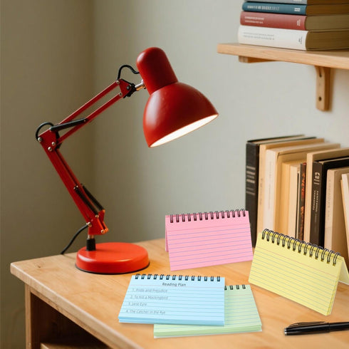 TKYPZY 200 3 5 Inches (4 Sheets Spiral Index Cards x Spiral Bound Ruled Note Cards for School Office Flash Cards