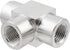 Metalwork 316 Stainless Steel Pipe Fitting Tee, 3/8" NPT Female x 3/8" NPT Female x 3/8" NPT Female, 1 Pc