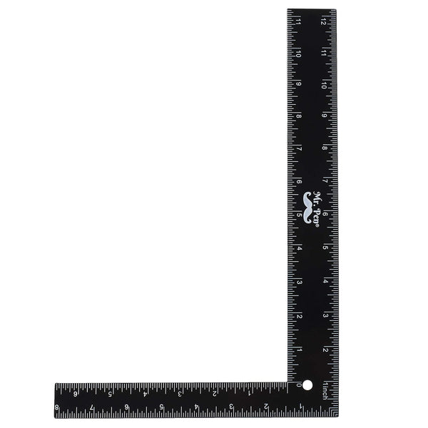 Mr. Pen Carpenter Square, 8 x 12 inch Framing Square, Right Angle Ruler, Steel Square for Framing Tools