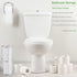 3 Decorative Metal Standing Toilet Tissue Holder for Bathroom/Powder Room, Compact Tissue Reserve for Jumbo Rolls