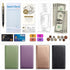 Book,5"9", 2 Server Book High Volume, Expandable Server Waitress Waiter Book, Sturdy Leather Waitress Book with Zipper