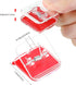 Self Adhesive Wall Clips, 24 Pieces Clear Shower Curtain Photo Clips for Teachers, Double-Sided Spring Hanger