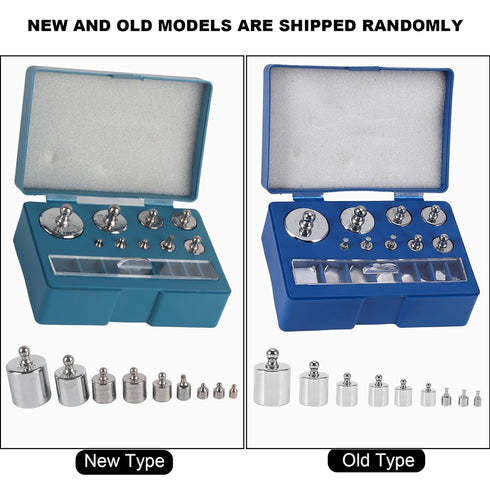 17Pcs Calibration Weight Set for Jewellery, 10mg-100g No.45 Steel Scale Weight Equilibrium Calibration Tool 211.1g