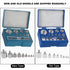 17Pcs Calibration Weight Set for Jewellery, 10mg-100g No.45 Steel Scale Weight Equilibrium Calibration Tool 211.1g