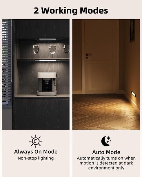 Closet 30 Dimmable, 3 Counter Wardrobe(3 Pack, EZVALO Under Cabinet Lighting, Wireless Lights, LED Rechargeable Motion