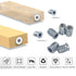 130Pcs Threaded Inserts for Wood Nutsert Screw, Assortment Set with Hex Spanner, 5/16"-18