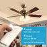YukiHalu Ceiling Fan Remote Control Kit, Universal and Compact Size for Fan Speeds and Timings Control, Comply with