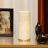 4.5 4.5 9.75 Inch Small Modern Ceramics Bedside Table Lamp, x x White Firework Style Nightstand Lamps, Side Table Lamps