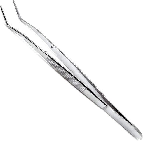 Premium Instruments 2 Pcs Dental Tweezer College and Foil/Meriam Serrated Beak Dressing Pliers Cotton Surgical Forcep
