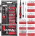 ORIA Precision Screwdriver Kit, Mini 60 in 1 Small Screwdriver Set with 56 Bits, Red