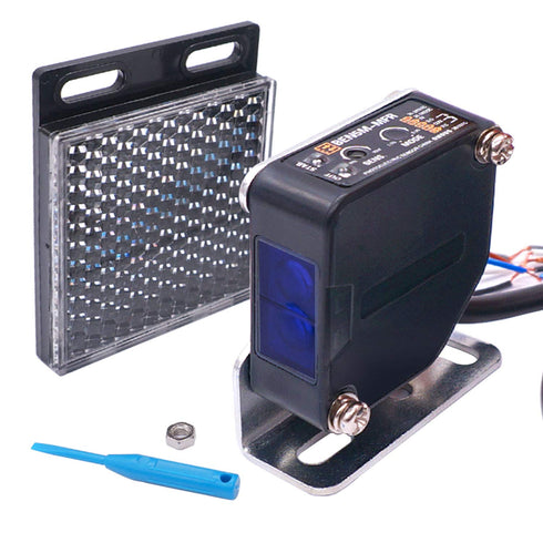 12-240VDC 24-240VAC 5M BEN5M Taiss/Indoor Wall Mounted Photoelectric Beam Sensor Retroreflective photoelectric Sensor