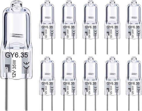 GY6.35 Halogen Light Bulbs 2 Pin 12V 35W T4 Tubular JCD Type
