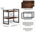 Office Desk Shelf Organizer, Wood Desktop Bookshelf Supplies Storage Rack, 2 Tier Shelf for Desk and Dresser, Brown