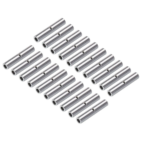 MECCANIXITY 200Pcs Non Insulated Butt Connectors - 22-18AWG Wire Connector BN0.75 for Electrical Wire Crimping