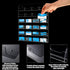 Lincia 24 Pockets Horizontal Business Card Holder Display Rack, Wall Mount Clear Acrylic Organizer for Office