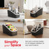 Remote Control Holder Set of 2, 4 Compartment Organizer for TV Remotes, Desktop Storage