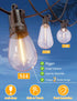 36FT, 13 S14 Bulbs(1 Dimmable Brightever LED Outdoor String Lights Patio Lights Outdoor Waterproof with Shatterproof