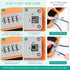 ORIA Portable Security Case - Anti-Theft Waterproof Beach Safe Lock Box with 4-digit Combination Code, Orange
