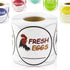 Fresh Eggs Labels (2 inch, Round) - 300 Labels for Farm Fresh Produce, Egg Carton Stickers