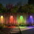 13 IP65 (6) Solar Fence Lights Outdoor Waterproof LED, Lighting Modes, Solar Outdoor Lights Dual Installation Energy